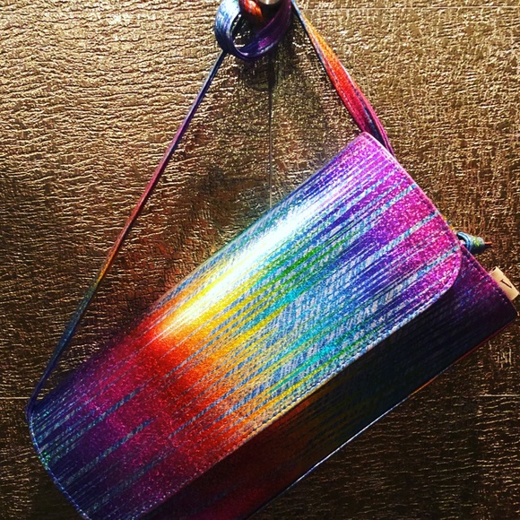 Miami Skyline Leather luxury Clutch 101% light & real - Picture 7 of 10